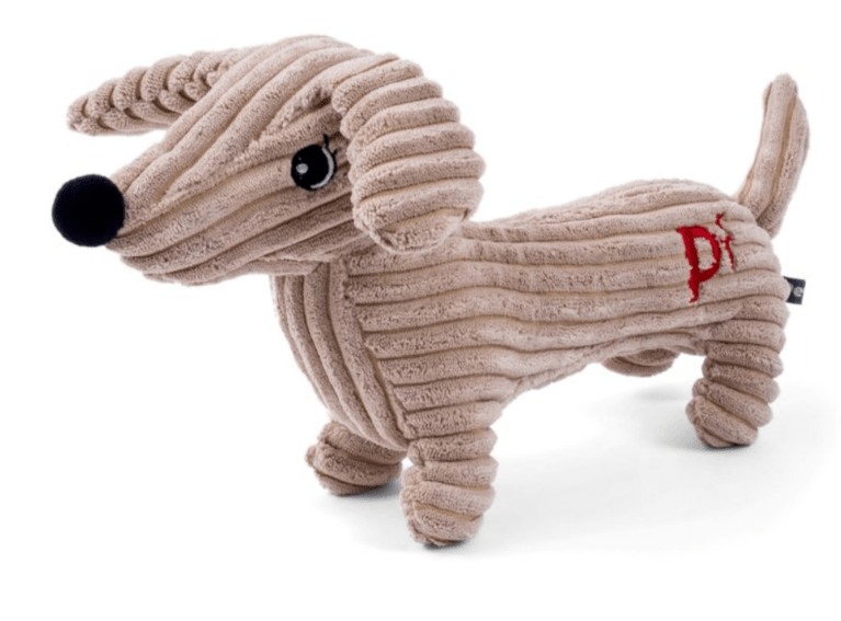 Petface Dougie Deli Cord Plush Dog Toy - Grey