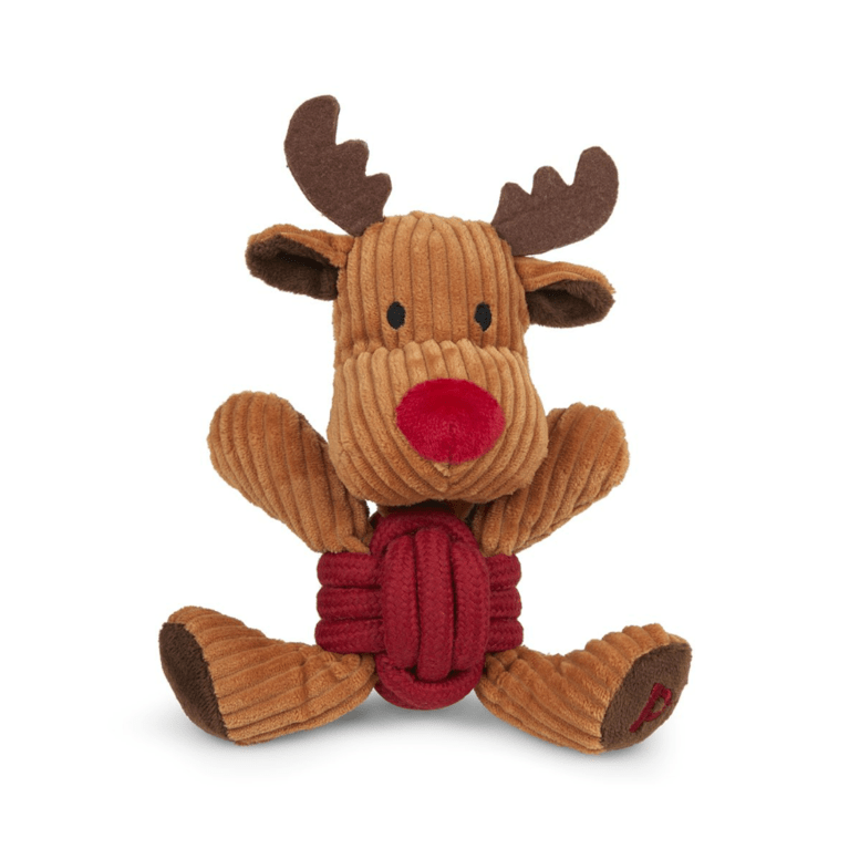 Petface Riley Reindeer Rope Ball Plush Toy