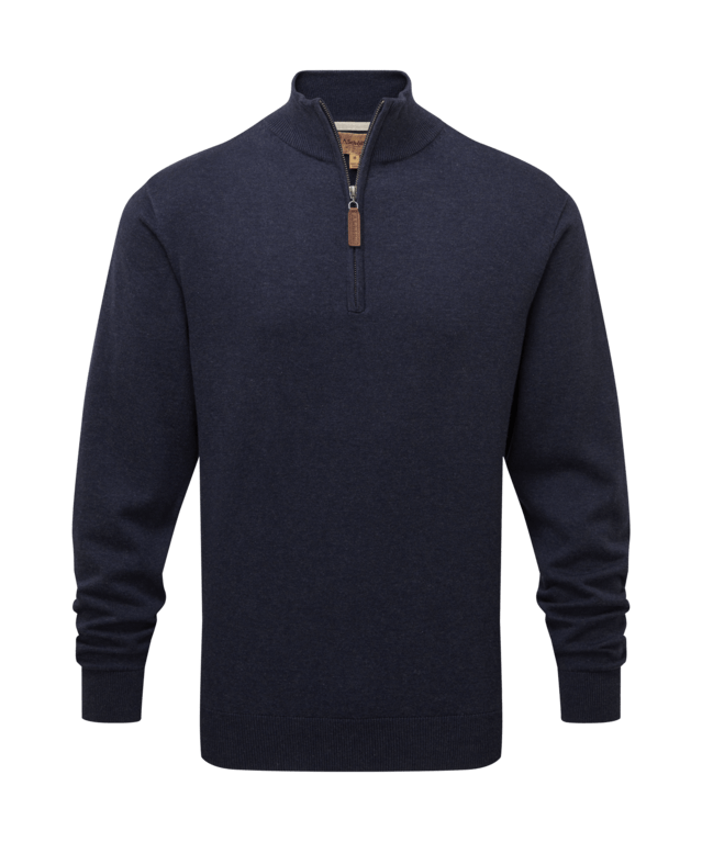 Schöffel Porthmeor Quarter Zip Jumper - Navy