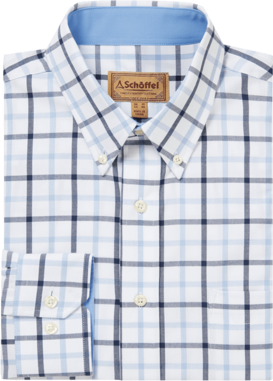 Schöffel Brancaster Classic Shirt - Imperial Blue Check 