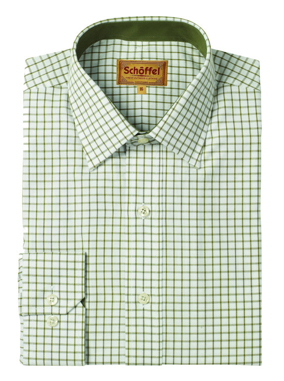 Schöffel Cambridge Classic Check Shirt - Olive