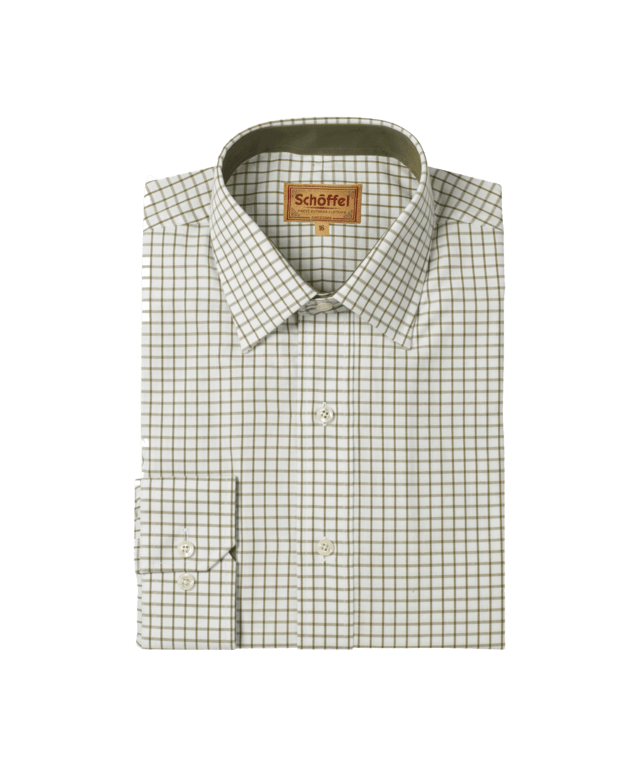 Schöffel Cambridge Classic Check Shirt - Olive