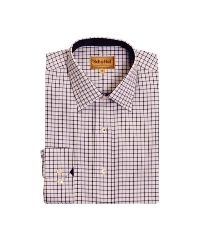 Schöffel Cambridge Classic Check Shirt - Dark Navy