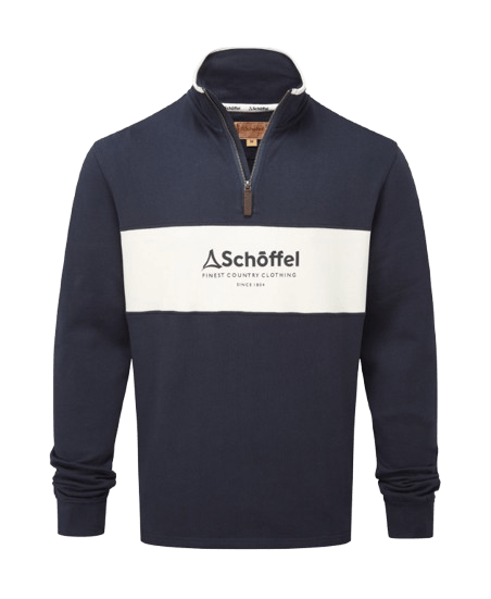 Schöffel Trencrom Quarter Zip - Navy, Stone