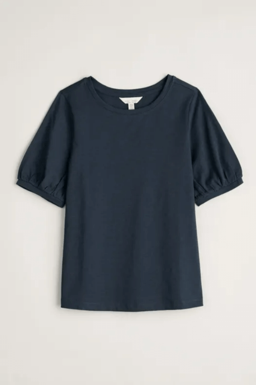 Seasalt Oleander Blouson Sleeve T-shirt - Maritime