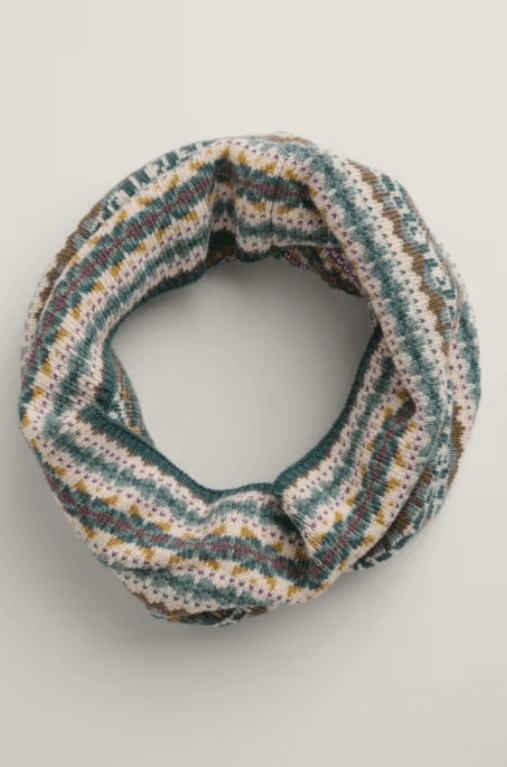 Seasalt Touchstone Snood  - Goldfinch Dusky Jade Multi