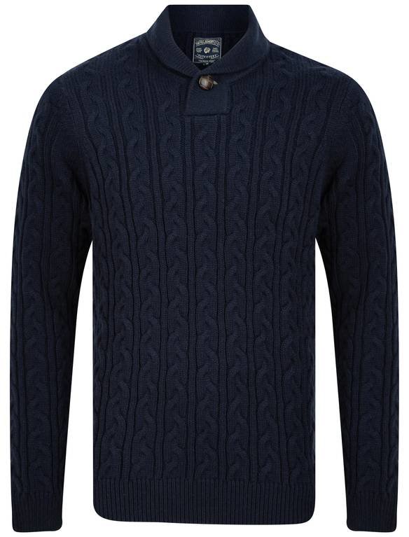 SRG Parallax Button Neck - Navy