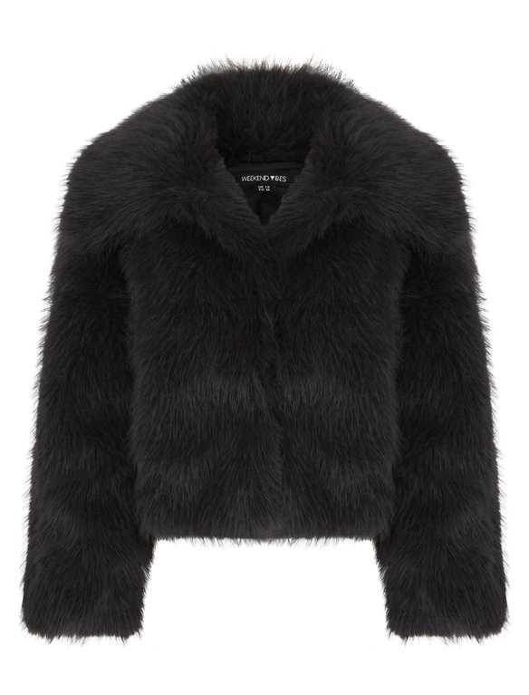 SRG Women's Shivata Faux Fur Jacket - Black 