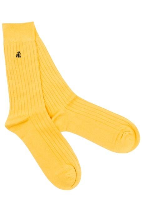 Swole Panda Bamboo Socks - Bumblebee Yellow