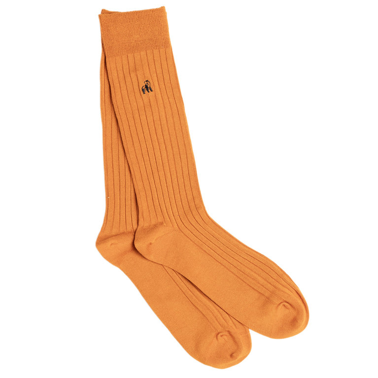 Swole Panda Bamboo Socks - Burnt Orange