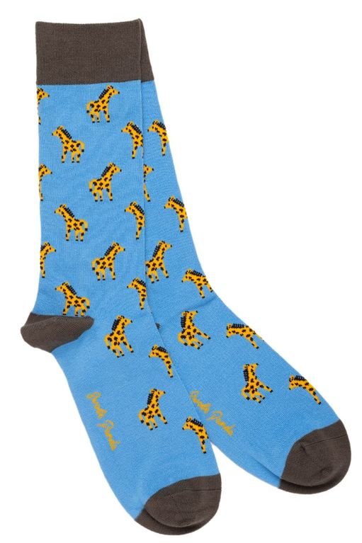 Swole Panda Bamboo Socks - Giraffe