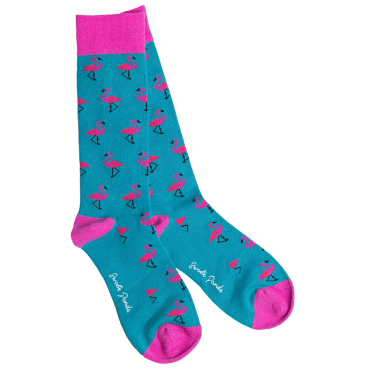 Swole Panda Women's Bamboo Socks - Flamingo