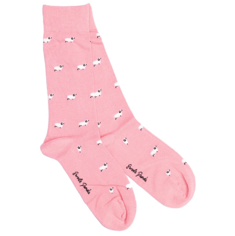 Swole Panda Women's Bamboo Socks - Sheep 