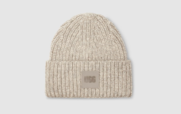 UGG Women's Chunky Rib Knit Beanie - Light Grey