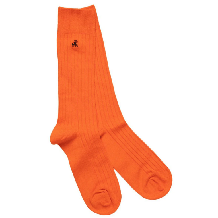 Swole Panda Women's Bamboo Socks - Orange