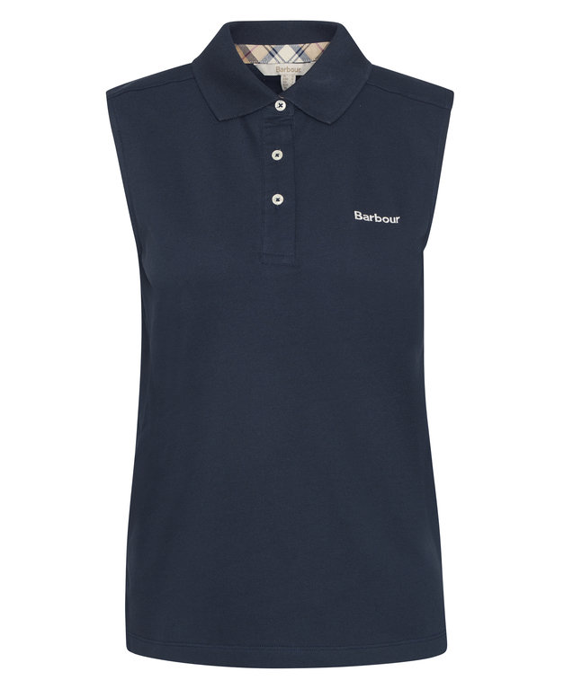 Barbour Bowford Sleeveless Polo - Navy