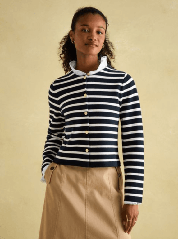 Joules Constance Cardi - Navy Cream