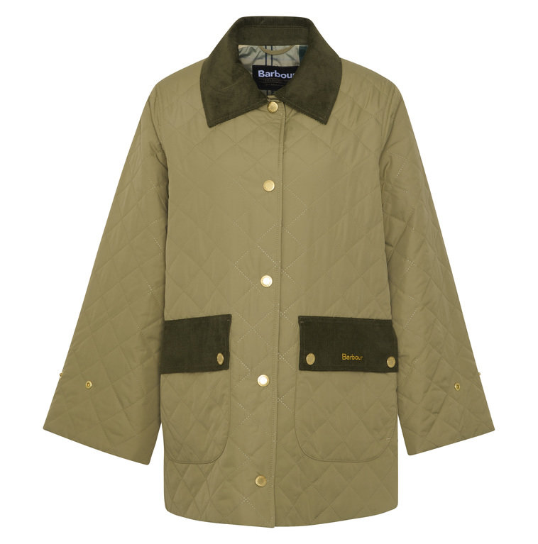 Barbour Corinne Quilted Jacket - Dusk Green/Ancient Tartan 