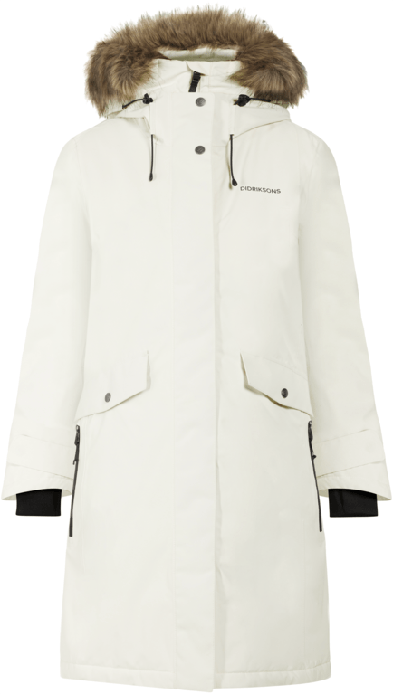 Didriksons W Erika 3 Parka  - White Foam