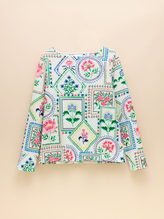 Joules New Harbour Top - Mosaic Floral 