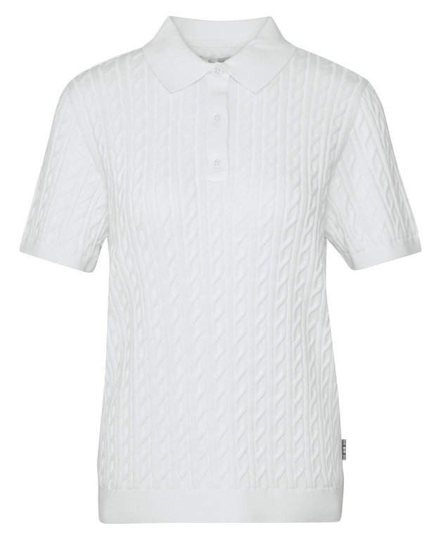 Barbour Hartland Knitted Polo - Cloud