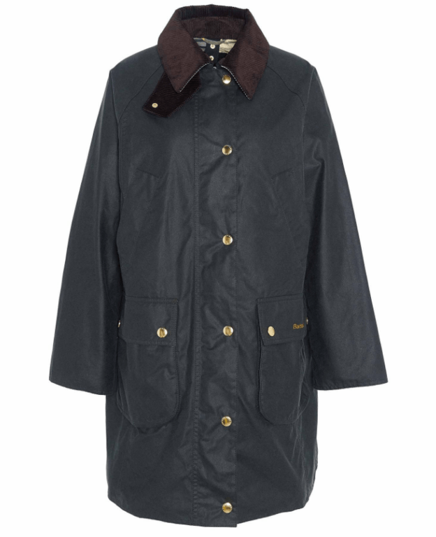 Barbour Long Beadnell Waxed Jacket  - Sage