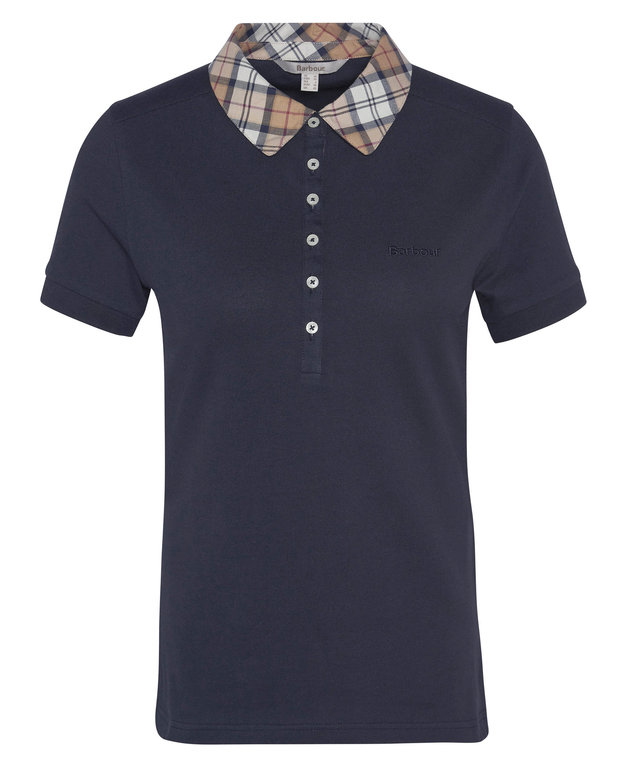 Barbour Malvern Polo Shirt - Navy/Hessian