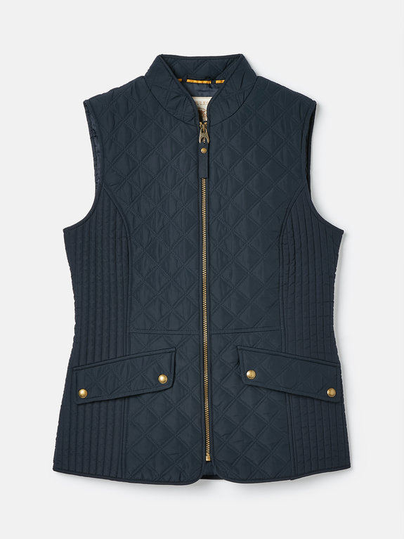 Joules Minx Showerproof Diamond Quilted Gilet - Navy 