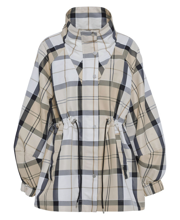 Barbour Suri Checked Showerproof Jacket  - Safari Tartan