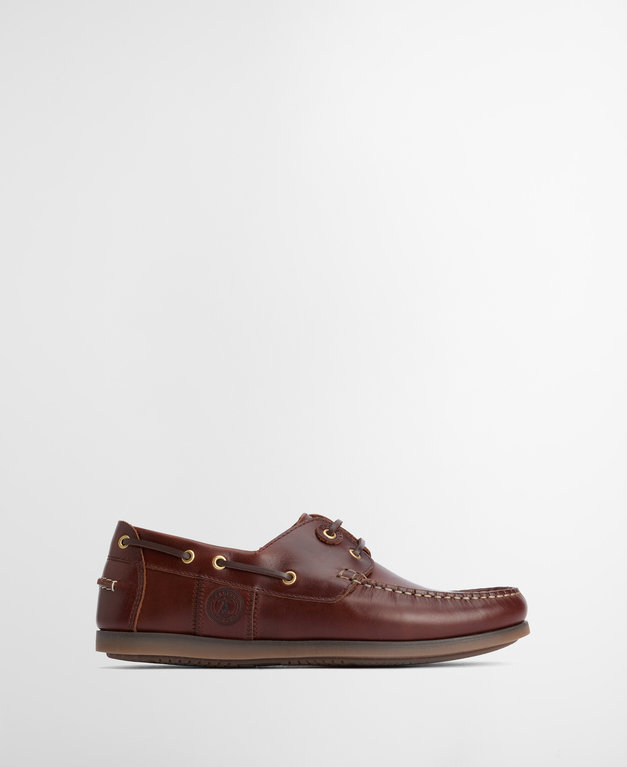 Barbour Wake Boat Shoe  - Mahogany