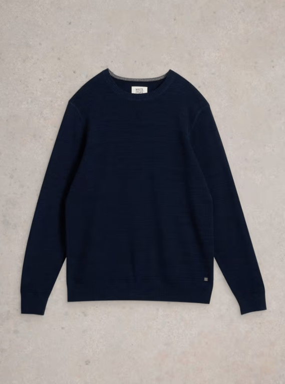 White Stuff Men's Attadale Crew Jumper - Dark Navy