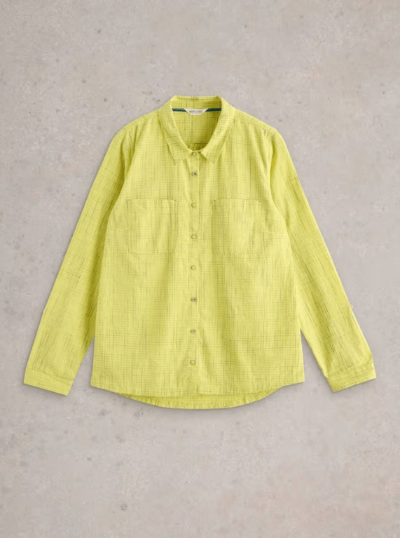 White Stuff Sophie Organic Cotton Shirt - Yellow Multi 