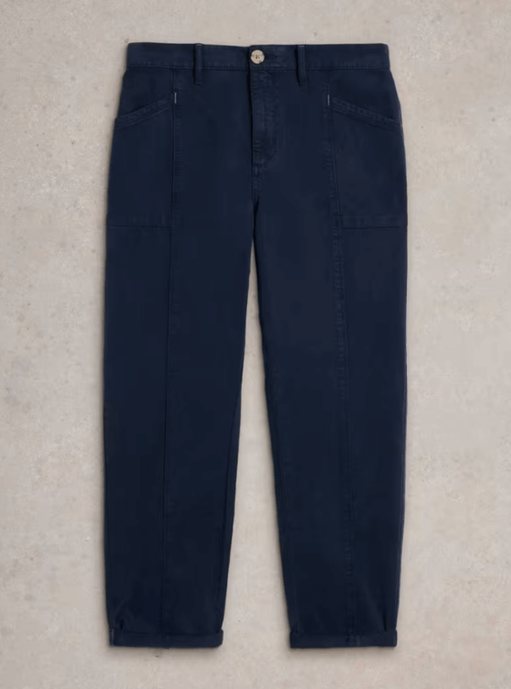 White Stuff Thea Tapered Trouser - Dark Navy