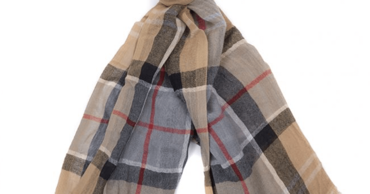 barbour linen scarf
