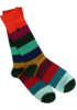 Swole Panda Bamboo Socks - Multi Block Stripe Thumbnail