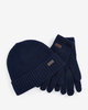 Barbour Carlton Hat & Glove Gift Set - Navy Thumbnail