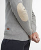 Barbour Essential Elbow Patch Jumper - Stone Thumbnail