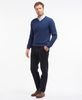 Barbour Essential Lambswool V-neck - Deep Blue Thumbnail