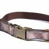 Barbour Reflective Tartan Dog Collar - Taupe/ Pink Thumbnail