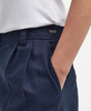 Barbour Somerland Wide-Leg Trousers - Navy Thumbnail
