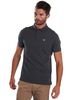 Barbour Tartan Pique Polo Shirt  - Slate Marl Thumbnail