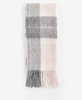 Barbour Tartan Scarf Cashmere/Lambswool - Pink/Grey  Thumbnail