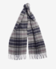 Barbour Wool & Cashmere Scarf  - Black Slate Tartan Thumbnail