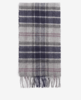 Barbour Wool & Cashmere Scarf  - Black Slate Tartan Thumbnail