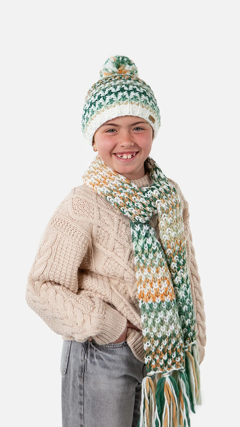 Barts Nicole Girls Scarf - Apricot Thumbnail