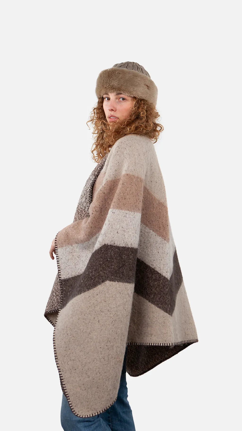 Barts Rosemury Poncho  - Light Brown Thumbnail