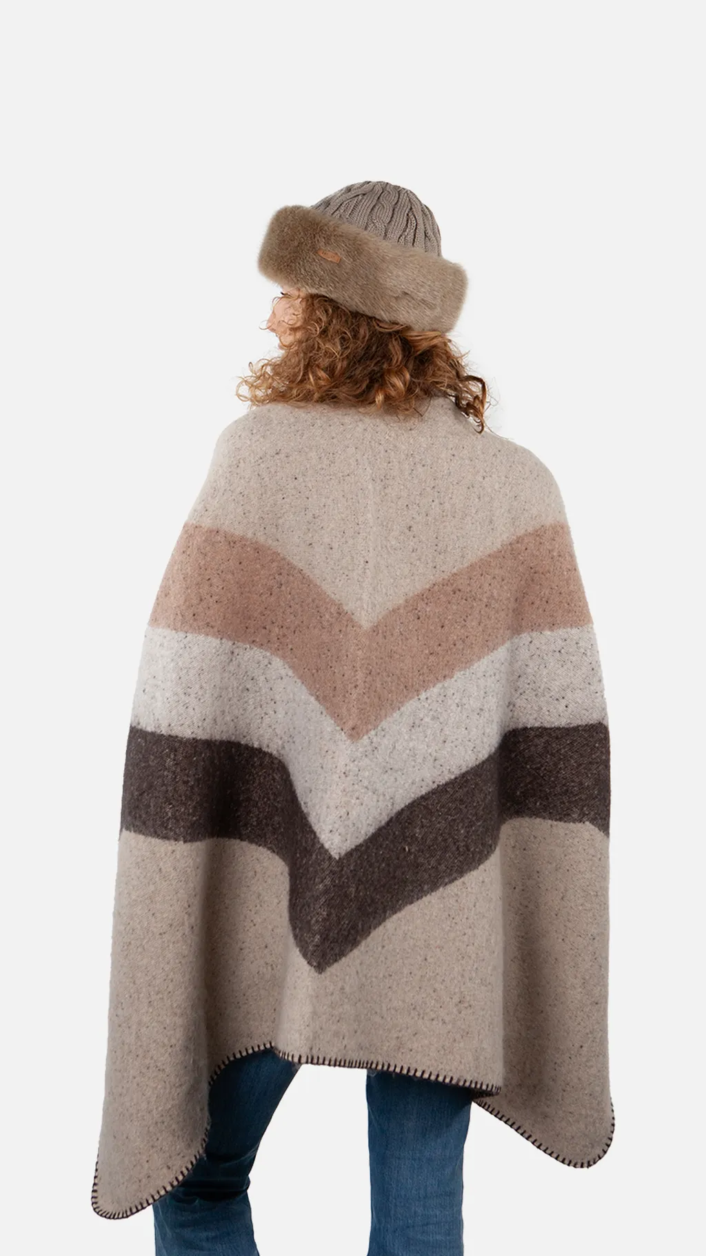 Barts Rosemury Poncho  - Light Brown Thumbnail