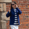 Finnieston Claremont Shawl Chore Coat - Navy Thumbnail