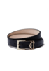 Holland Cooper HC Slim Logo Belt  - Black Thumbnail