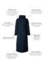 Holland Cooper Longline Training Coat - Ink Navy Thumbnail